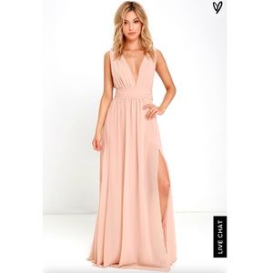 Lulu’s - Heavenly Hues Blush Maxi Dress